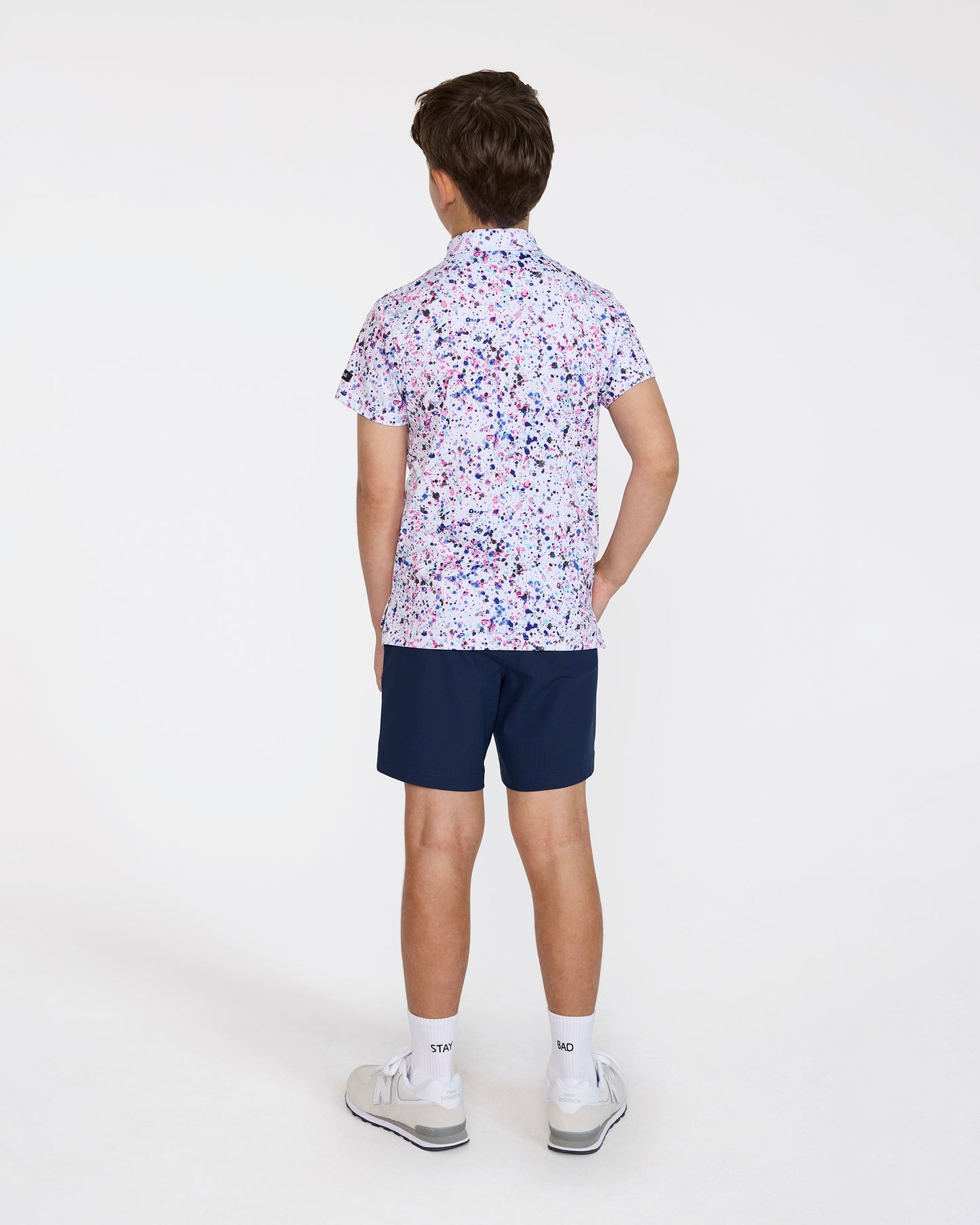 Bad Birdie Paint Splatter 3 Youth Polo - Bad Birdie
