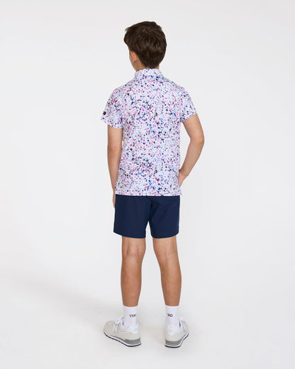 Bad Birdie Paint Splatter 3 Youth Polo - Bad Birdie