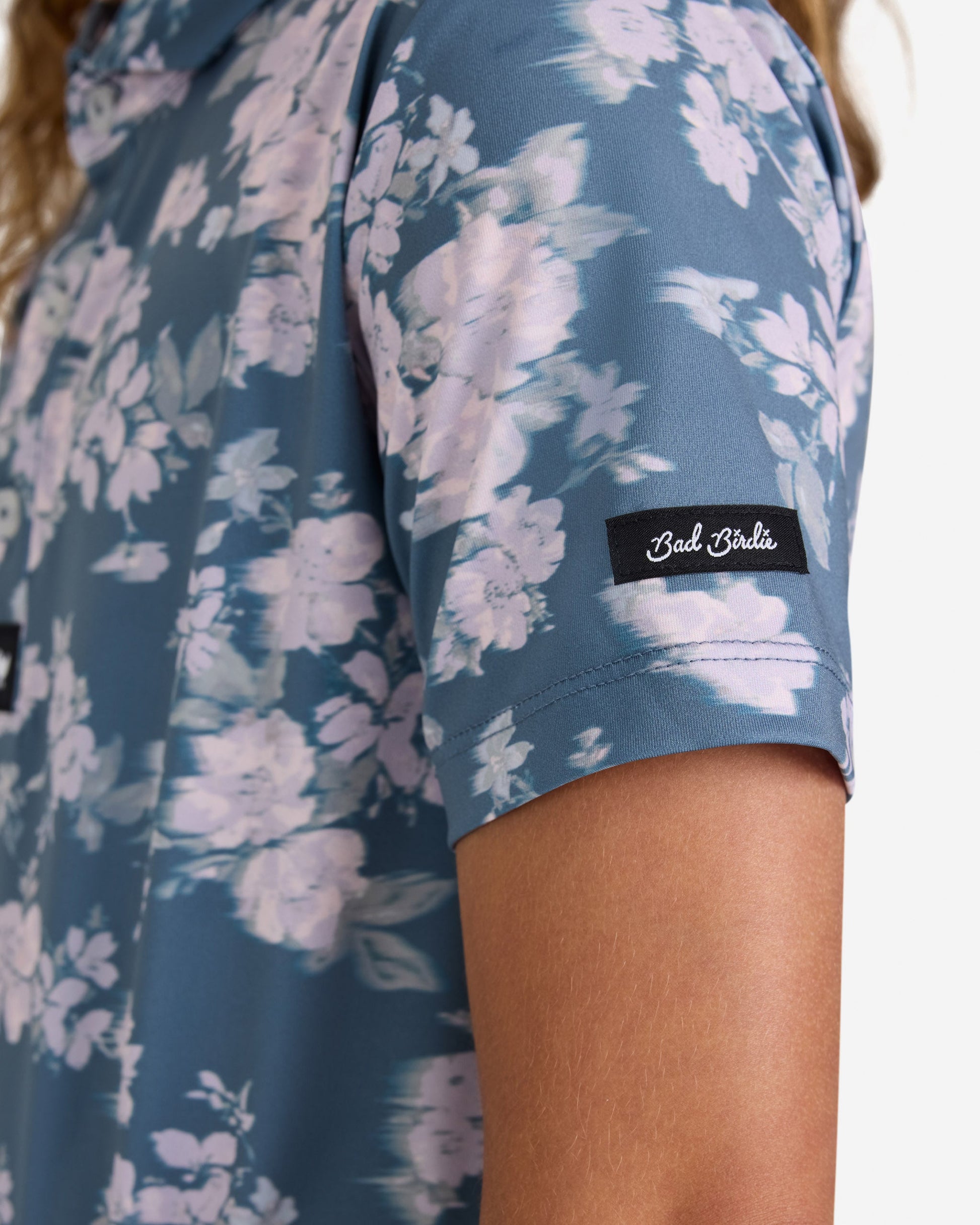 Bad Birdie Youth Polo - Stormy Petals