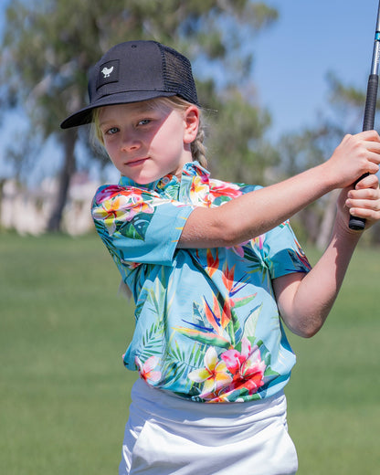 Bad Birdie Youth Polo - Tropics