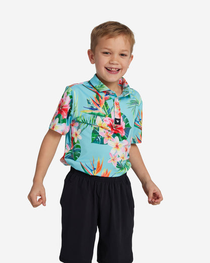 Bad Birdie Youth Polo - Tropics
