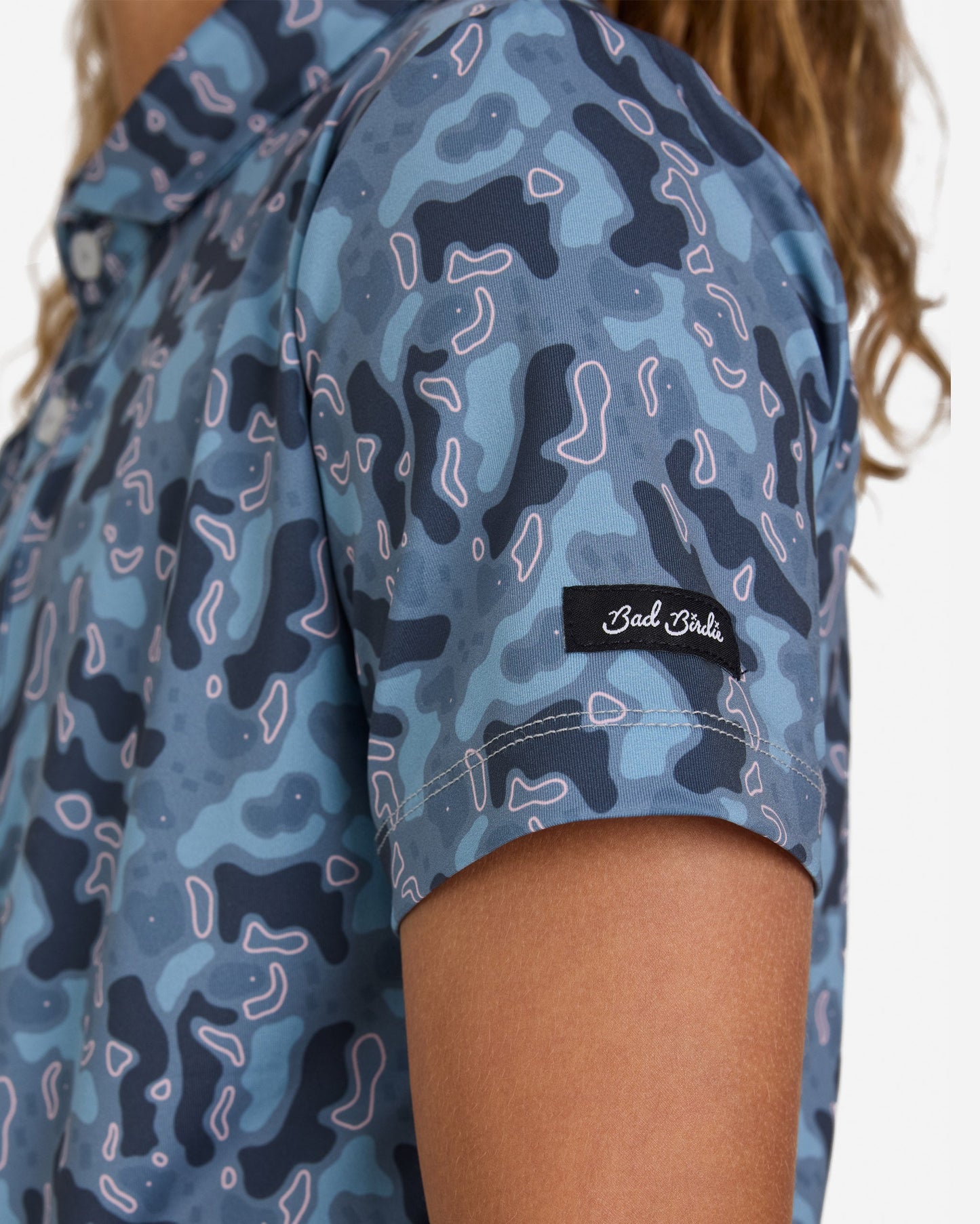 Bad Birdie Youth Polo - Topographic Triumph