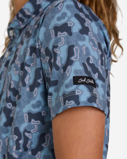 Bad Birdie Youth Polo - Topographic Triumph