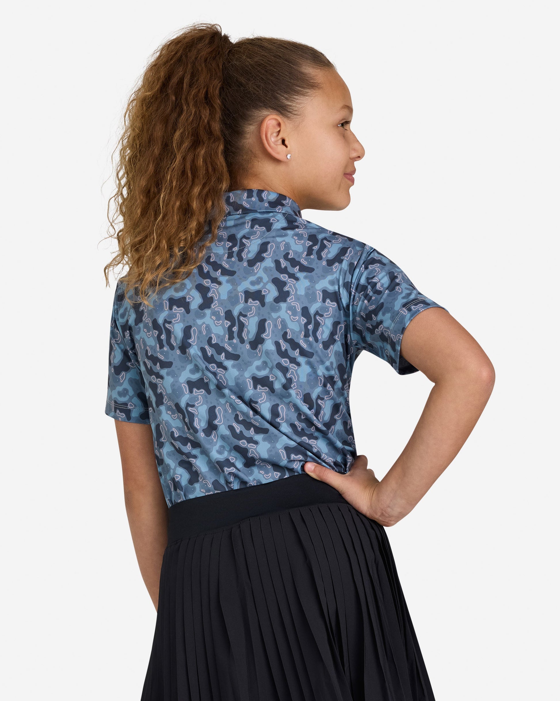Bad Birdie Youth Polo - Topographic Triumph