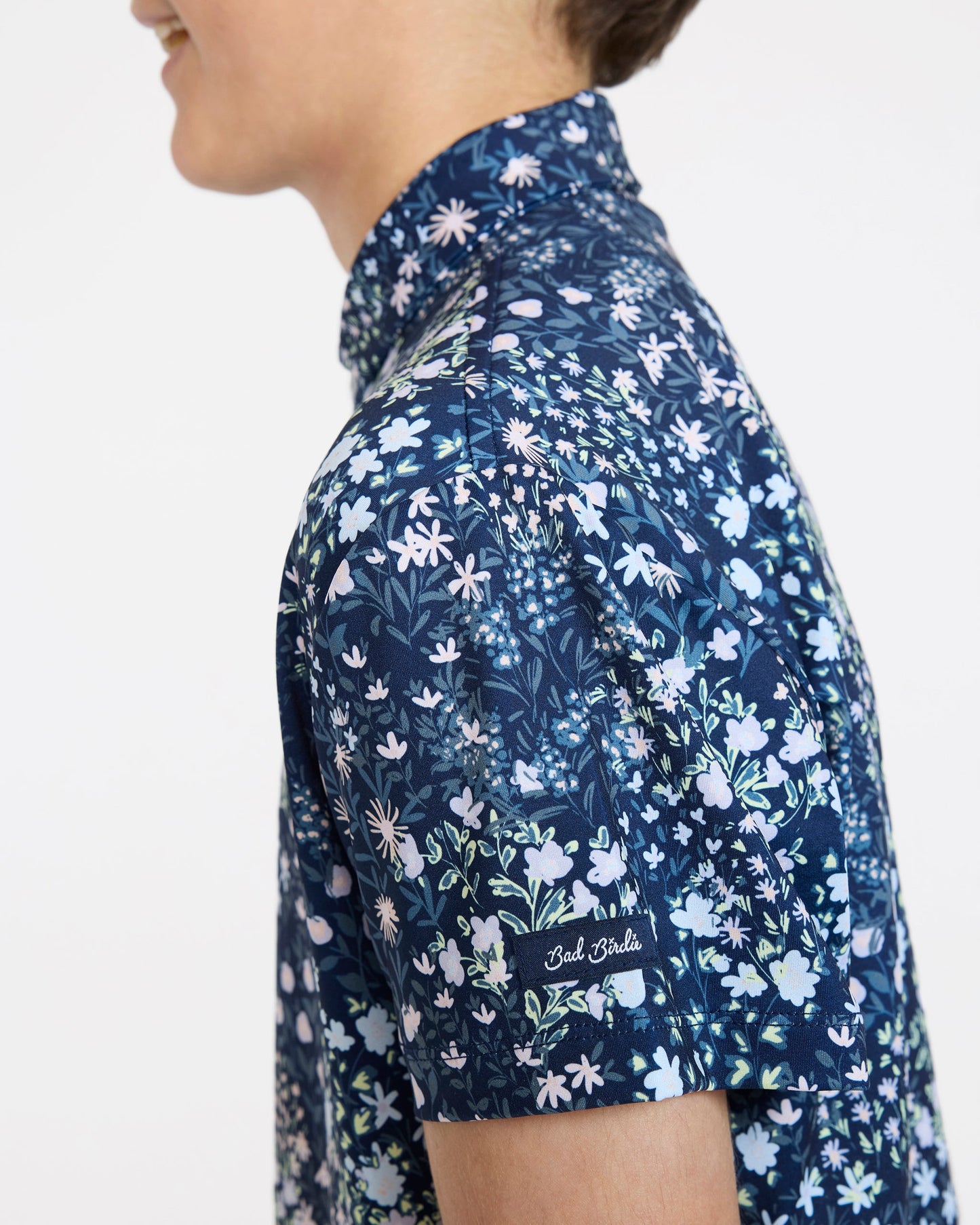 Bad Birdie Youth Polo - Super Duper Bloom Navy