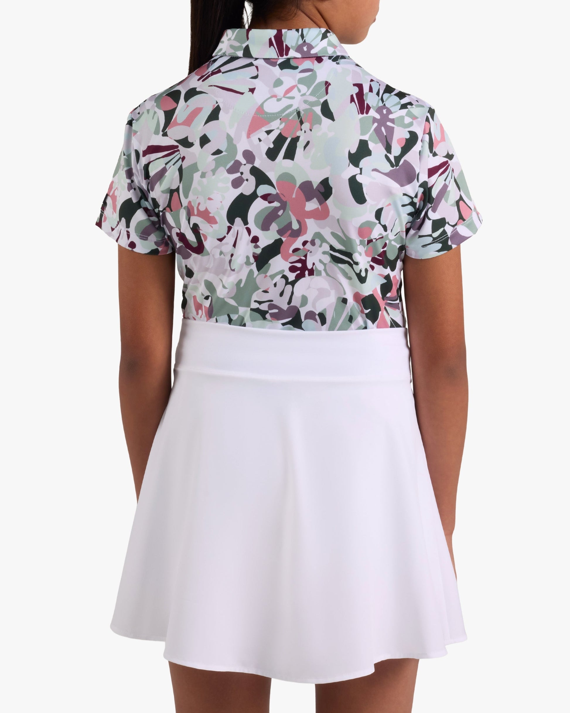 Bad Birdie Core Youth Polo - In Bloom - Pale Blue