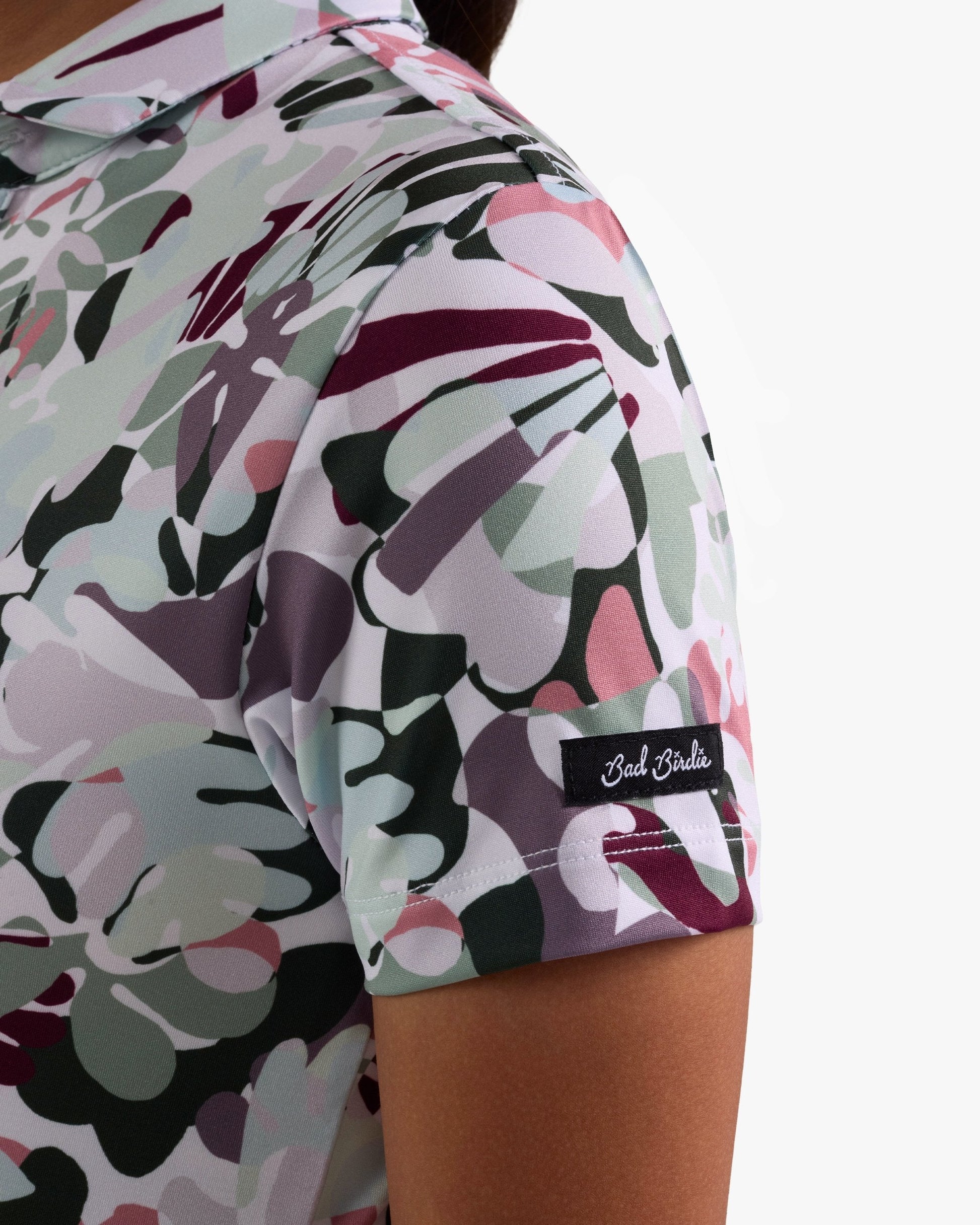 Bad Birdie Core Youth Polo - In Bloom - Pale Blue