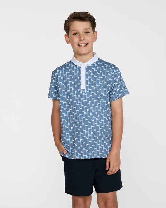 Bad Birdie Youth Polo - Let's Flag That