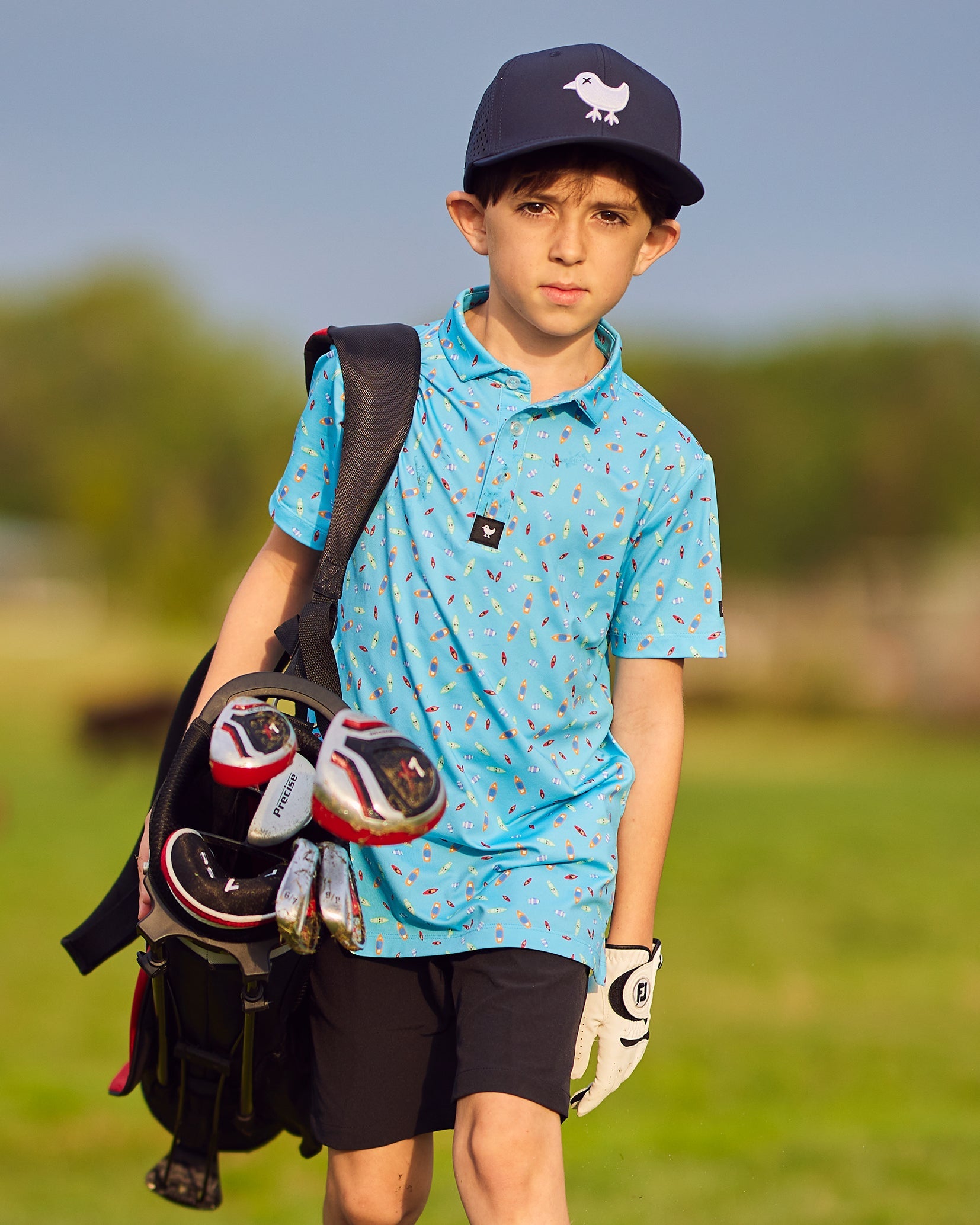 Bad Birdie Dock Solid Youth Polo - Bad Birdie