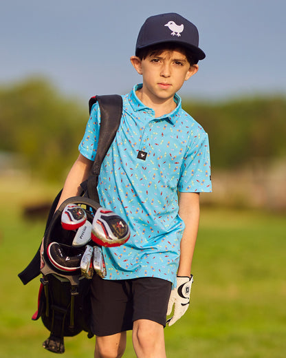 Bad Birdie Dock Solid Youth Polo - Bad Birdie