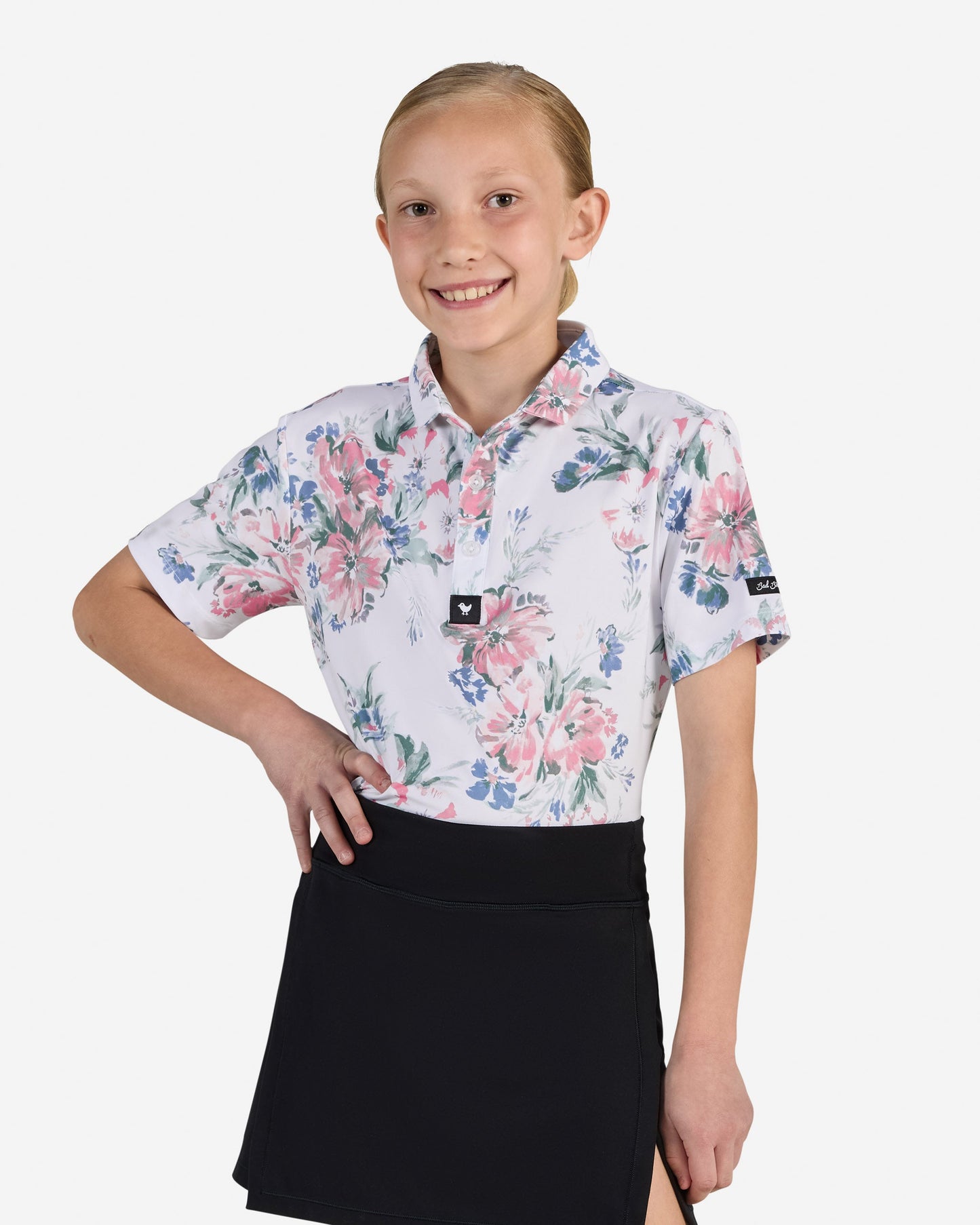 Bad Birdie Youth Polo - Spring Showers