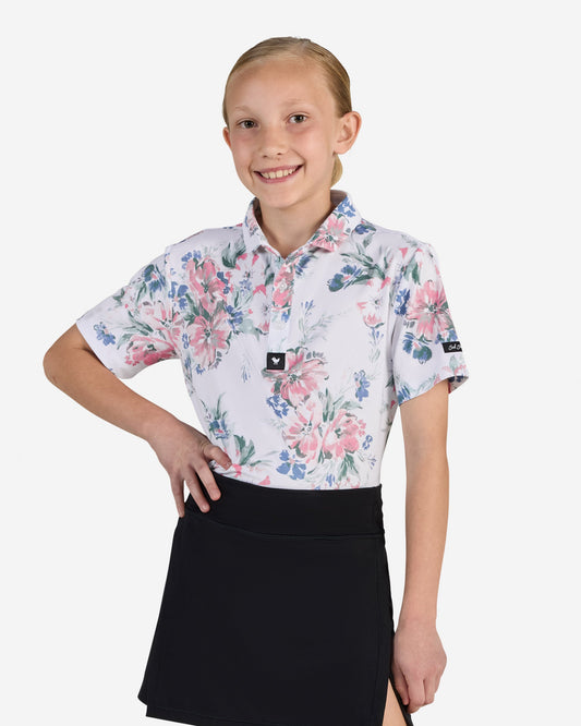Bad Birdie Youth Polo - Spring Showers