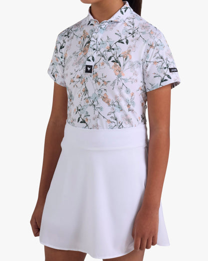 Bad Birdie Youth Polo - Wild One Frosty Petal