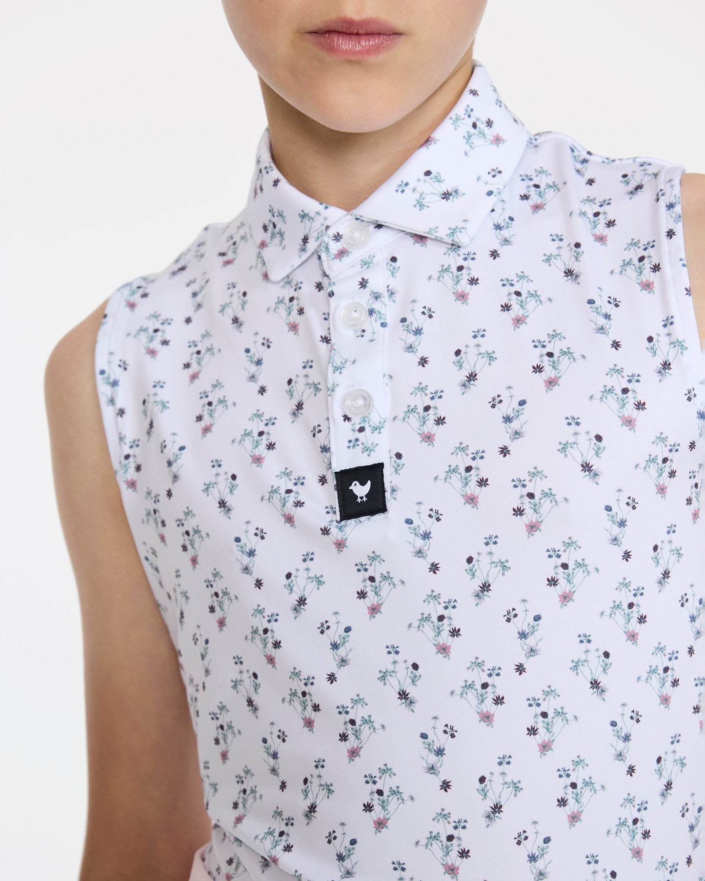 Bad Birdie Sleeveless Youth Polo - Petunia Junkie
