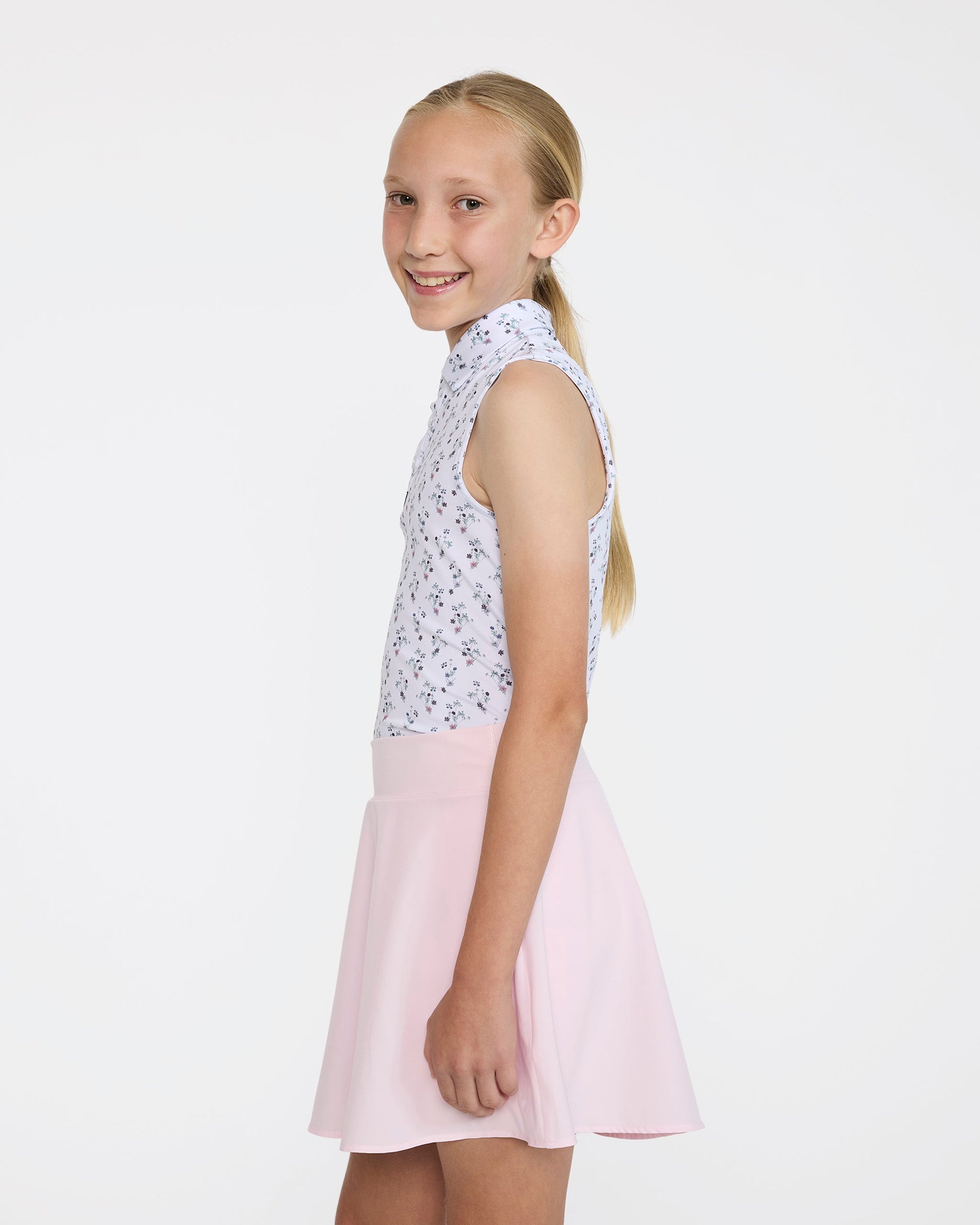 Bad Birdie Sleeveless Youth Polo - Petunia Junkie