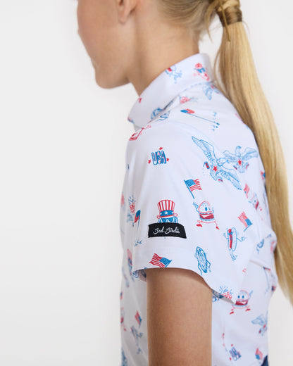 Bad Birdie Youth Polo - USA All Day, Let's Play