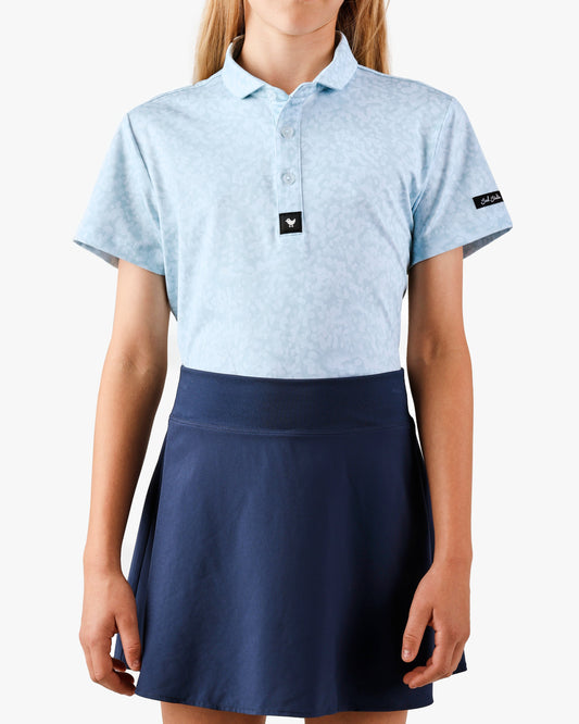 Bad Birdie Youth Polo - Salt Shaker - Baby Blue