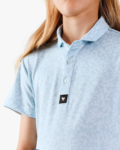 Bad Birdie Youth Polo - Salt Shaker - Baby Blue