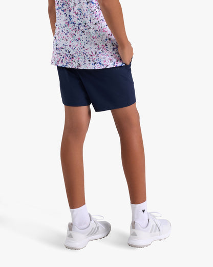 Bad Birdie Youth Golf Short - Dark Navy