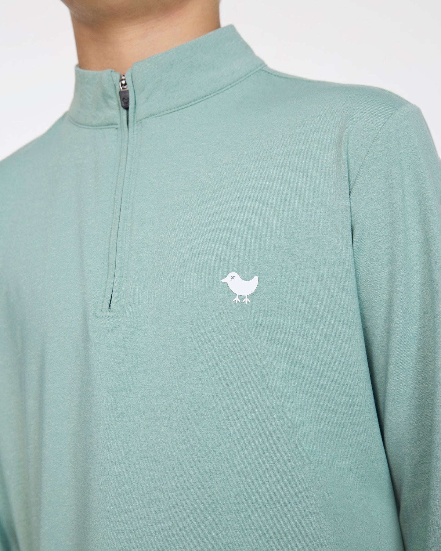 Bad Birdie Youth Velocity Quarterzip - Washed Sage