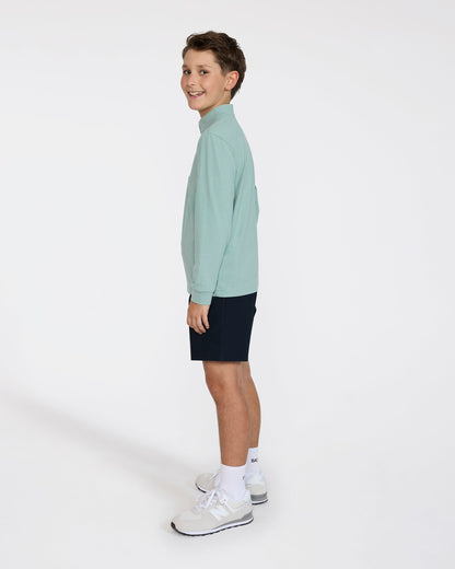 Bad Birdie Youth Velocity Quarterzip - Washed Sage