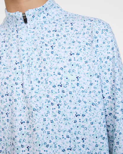 Bad Birdie Youth Velocity Quarterzip - Mini Mood - Pale Blue